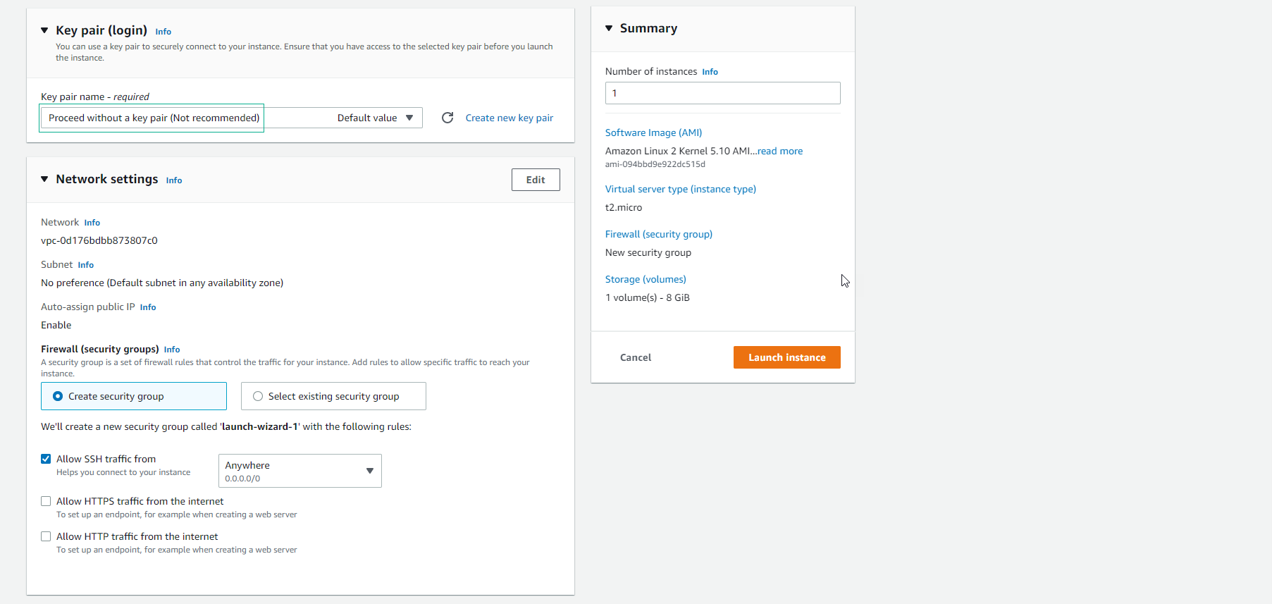 Launch EC2