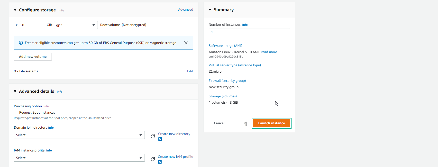 Launch EC2