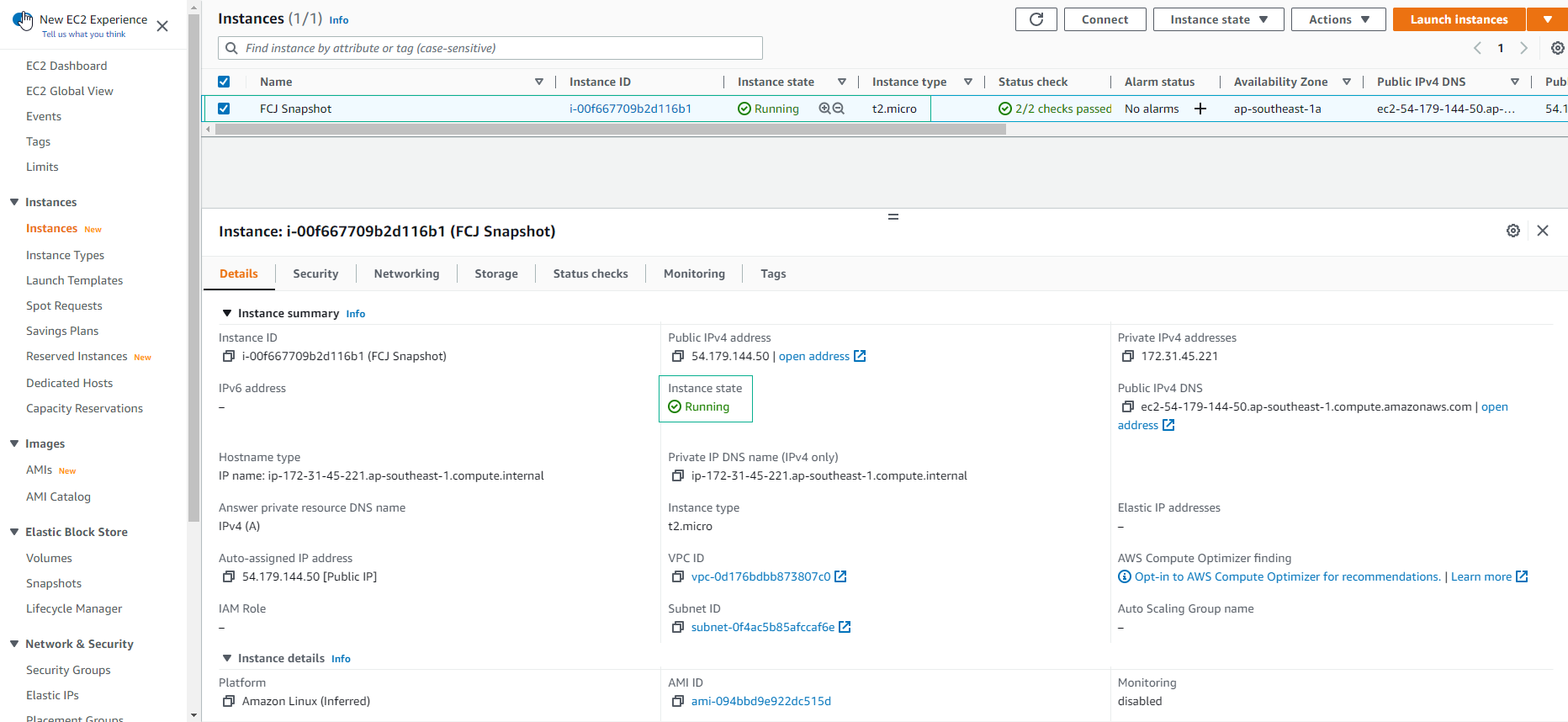 Launch EC2